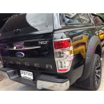 สติ๊กเกอร์ แรนเจอร์ Sticker RANGER ใหม่ ฟอร์ด เรนเจอร์ All New Ford Ranger 2012 GRAY เทา แปะฝากระโปรงท้ายรถ กระบะ  V.1 ส่งฟรี